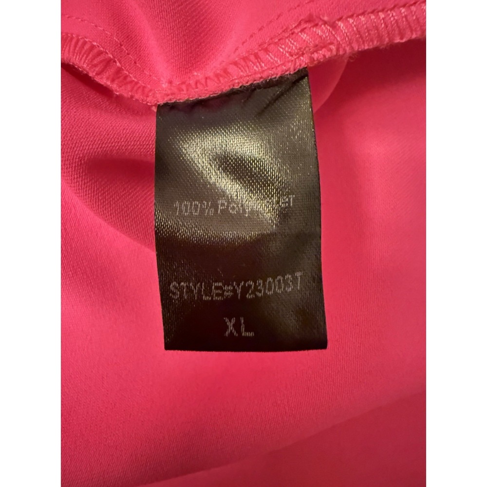 Tuckernuck POMANDER PLACE Kenzo Dress XL Electric Pink Tiered Long Sleeve Shift - Picture 8 of 10